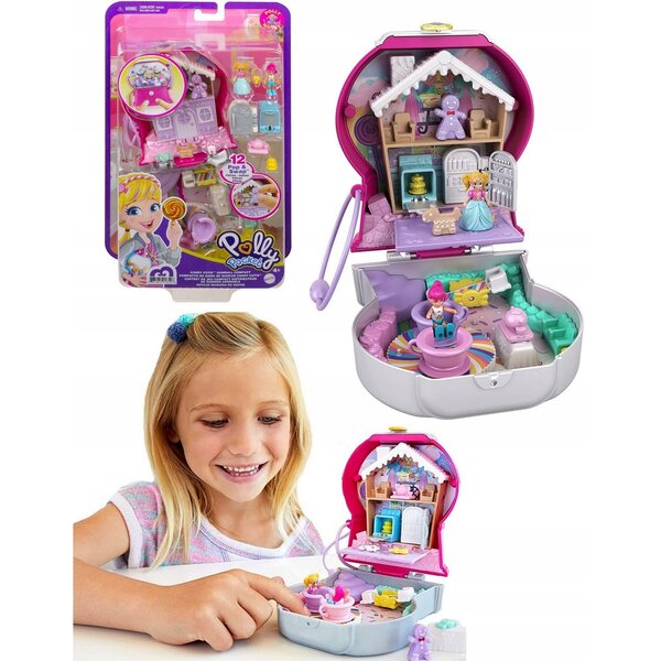 Polly Pocket Home Kaugummi-Kaumaschine 12,6 cm aus mehrfarbigem Kunststoff
