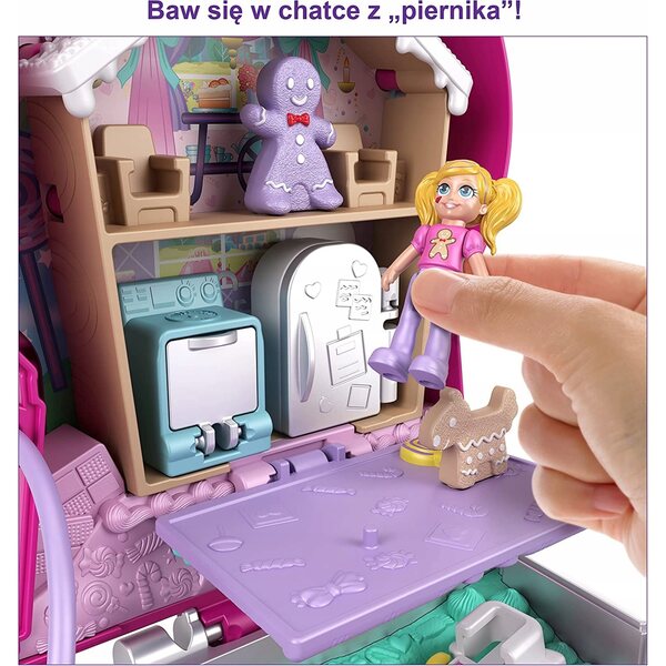 Polly Pocket Casa Macchina Masticatrice di Gomma 12,6 cm in Plastica Multicolore