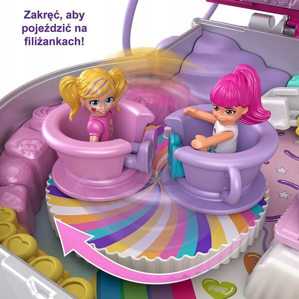 Polly Pocket Casa Macchina Masticatrice di Gomma 12,6 cm in Plastica Multicolore