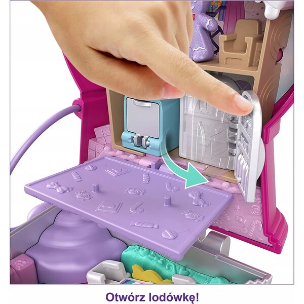 Polly Pocket Casa Macchina Masticatrice di Gomma 12,6 cm in Plastica Multicolore