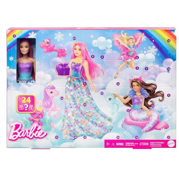 Barbie Dreamtopia Adventskalender mit 24 Überraschungen und einer Puppe