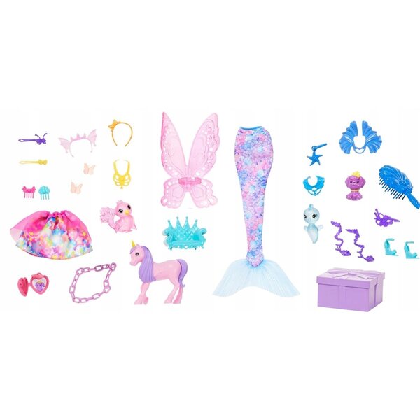 Barbie Dreamtopia Adventskalender mit 24 Überraschungen und einer Puppe
