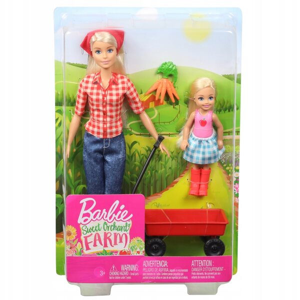 Lalka Barbie i Chelsea Na Farmie Zestaw GCK84 sweet orchard farm