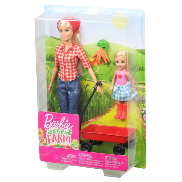 Lalka Barbie i Chelsea Na Farmie Zestaw GCK84 sweet orchard farm