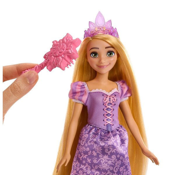 Set Bambole Disney Principesse Rapunzel e Flynn con Accessori Originali