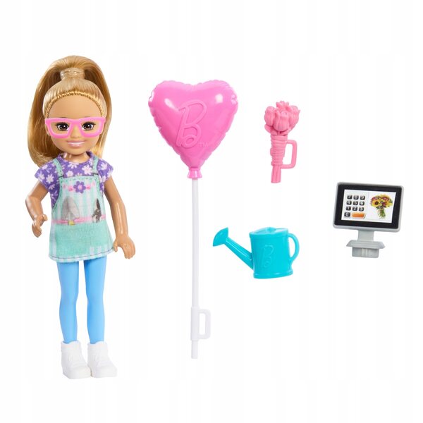 Barbie Chelsea Karriera Flower Girl – Blumenmädchenpuppe mit Zubehör