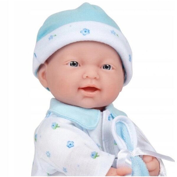 Una bambola simpatica e morbida per una bambina di un anno, 28 cm, sicura e leggera