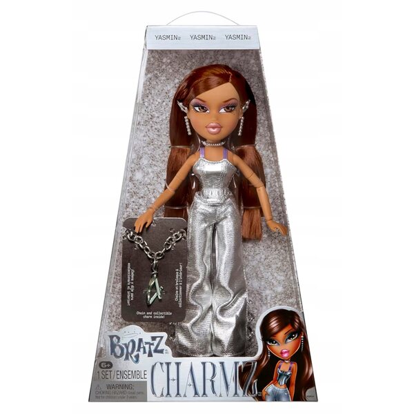 Bratz Charmz Yasmin Modepuppe mit Sammelarmband für Kinder ab 6 Jahren