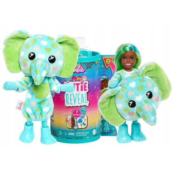Barbie Cutie Reveal Chelsea mit Elefantenkostüm und Zubehör – ab 3 Jahren