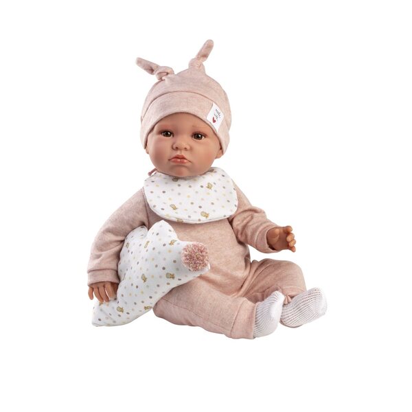 Bambola Llorens New Born 45 cm con Suoni e Tessuto Morbido per Bambini 3+