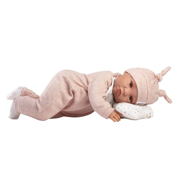 Bambola Llorens New Born 45 cm con Suoni e Tessuto Morbido per Bambini 3+