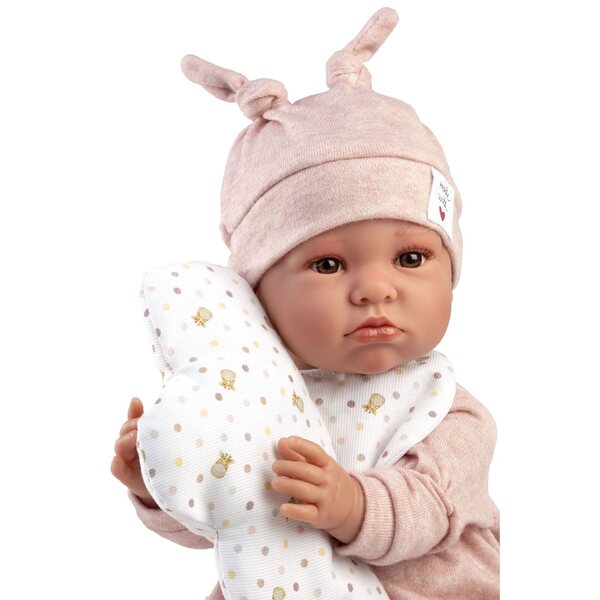 Bambola Llorens New Born 45 cm con Suoni e Tessuto Morbido per Bambini 3+