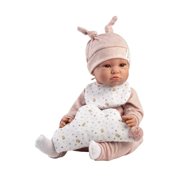 Bambola Llorens New Born 45 cm con Suoni e Tessuto Morbido per Bambini 3+