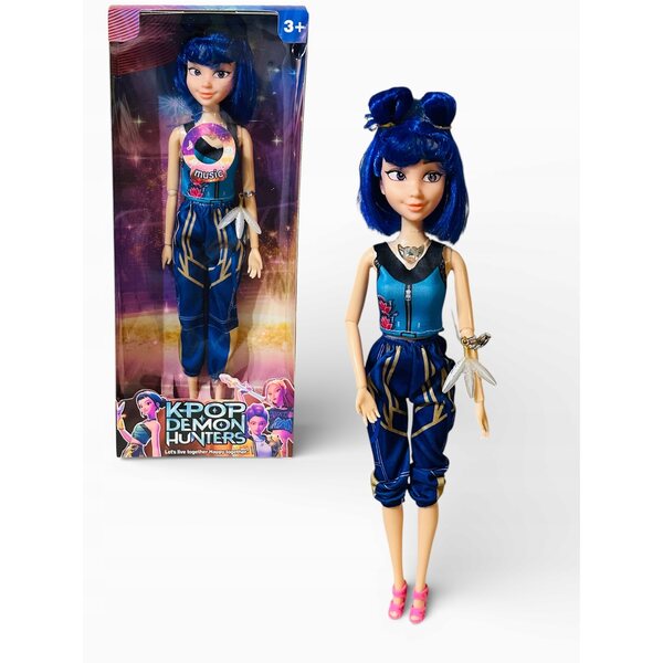 Bambola Zoey Demon Hunters da 30 cm con abito alla moda e arti mobili