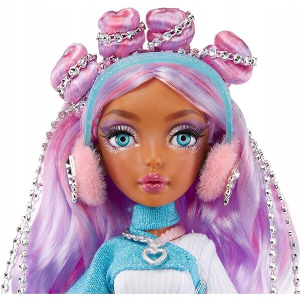 Mermaze Sirenaz Winter Waves Bambola Sirena 34 cm con Cambia Colore e Accessori