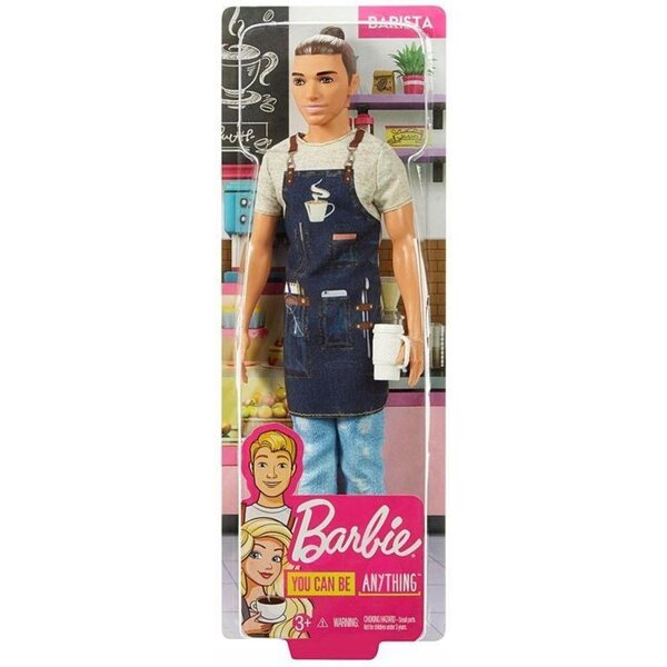 Barbie Ken Barista mit Fartuchio und Kubek – Coffee-Shop-Rollenspiel für Kinder