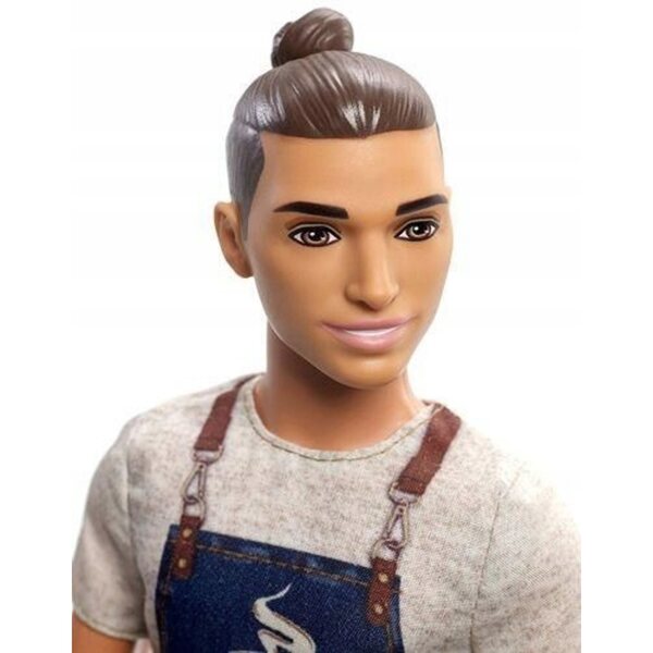 Barbie Ken Barista mit Fartuchio und Kubek – Coffee-Shop-Rollenspiel für Kinder