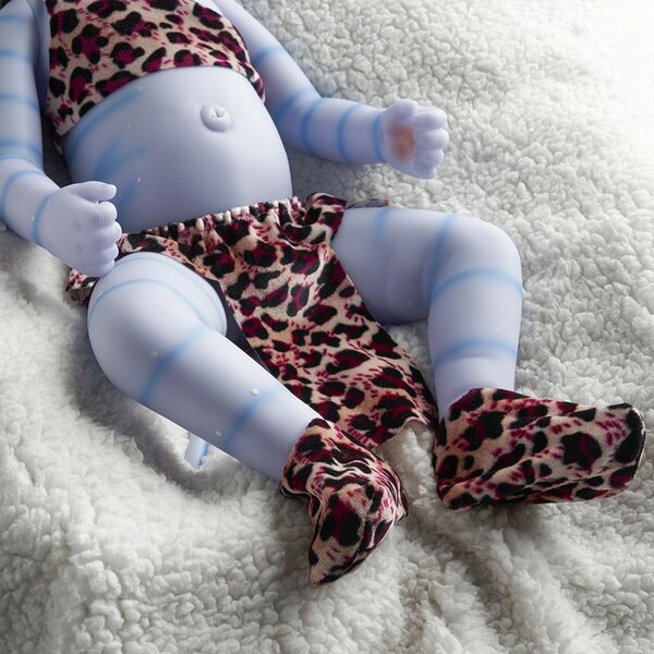 50 cm große, realistische, wiedergeborene Baby-Avatar-Puppe aus Silikon-Vinyl