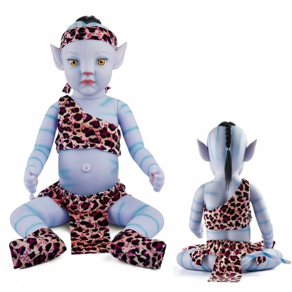 50 cm große, realistische, wiedergeborene Baby-Avatar-Puppe aus Silikon-Vinyl