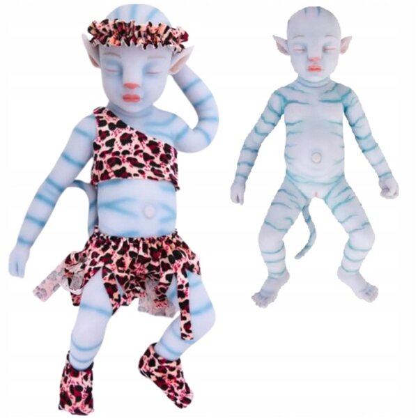 50 cm große, realistische, wiedergeborene Baby-Avatar-Puppe aus Silikon-Vinyl