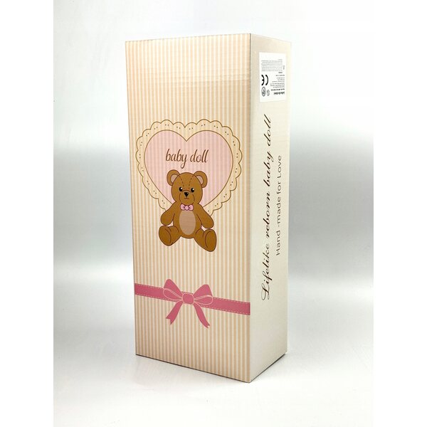 Bambola Reborn Neonata 48 cm con Abiti e Accessori - Impermeabile e Realistica