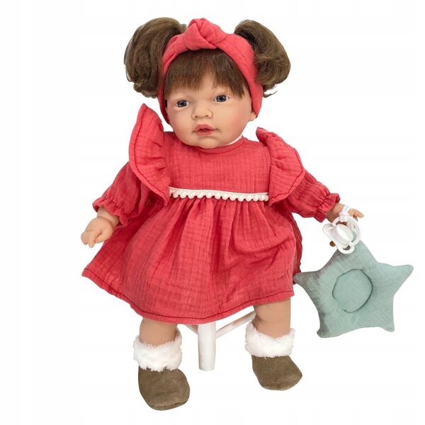 Bambola Nines d'Onil Muselin Coral 37 cm con profumo di vaniglia per bambini 3+