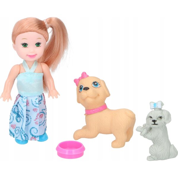 Bambola con cane e accessori Eddy Toys per bambini 3+ anni