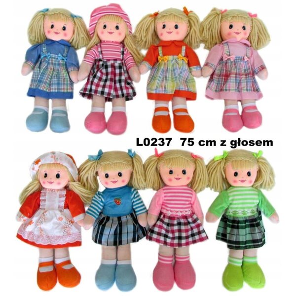 Bambola con voce Sun-Day 75 cm in tessuto, ideale da 3 anni in su