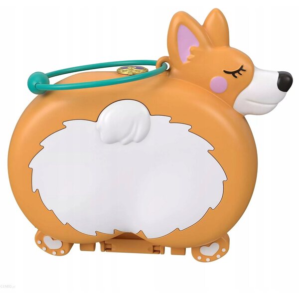 Polly Pocket Set con Cane Corgi e Accessori in Borsetta - Gioco per Bambini 4+