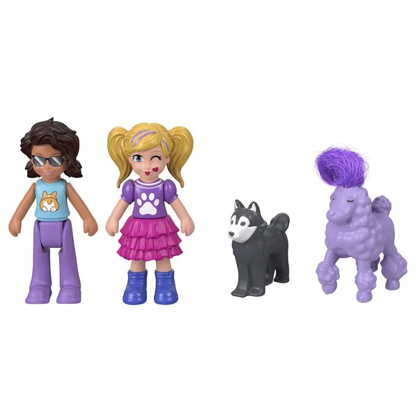 Polly Pocket Set con Cane Corgi e Accessori in Borsetta - Gioco per Bambini 4+