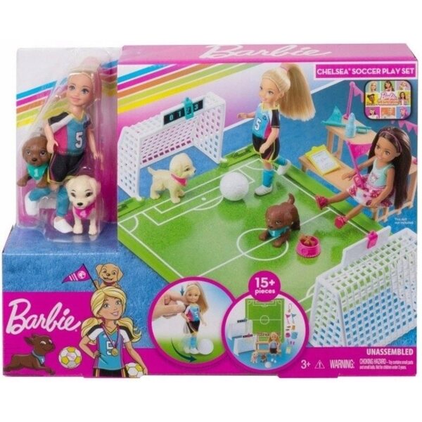 Barbie Chelsea con set da calcio e accessori ispirata a Dreamhouse Adventures