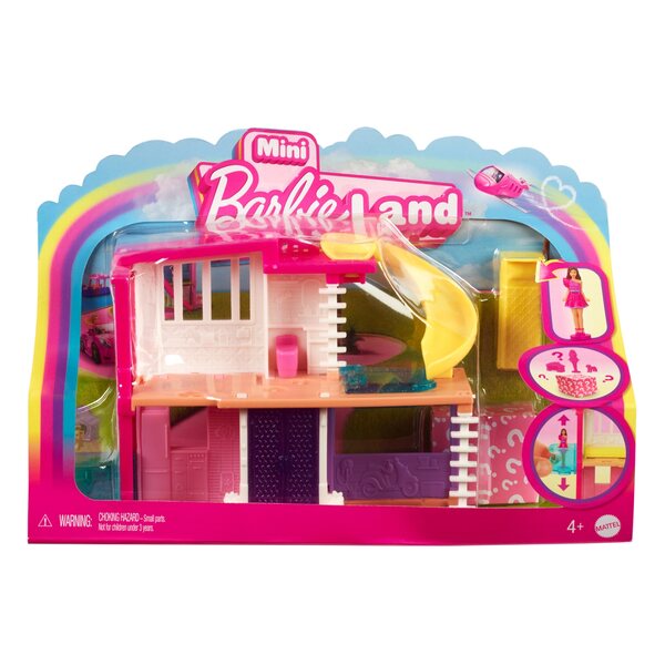 Barbie Mini BarbieLand mit Minihaus, Minipuppe und Zubehör für Kinder ab 4 Jahren