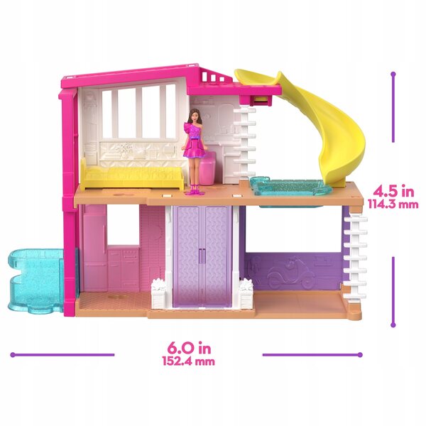 Barbie Mini BarbieLand mit Minihaus, Minipuppe und Zubehör für Kinder ab 4 Jahren