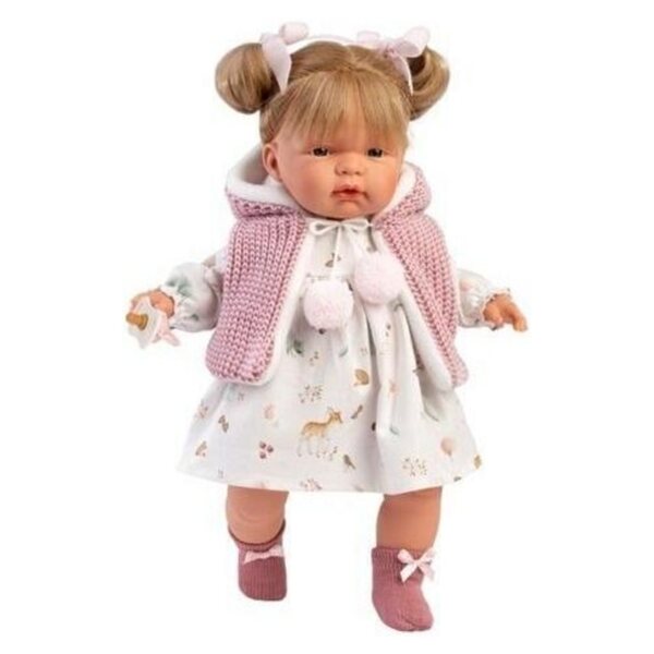 Bambola spagnola Joelle 38 cm - autentica bambola Llorens con funzione di pianto