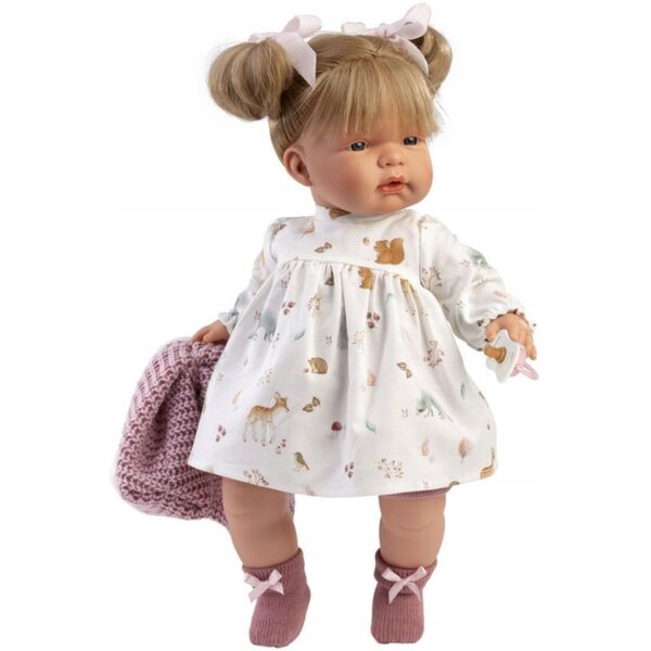 Bambola spagnola Joelle 38 cm - autentica bambola Llorens con funzione di pianto