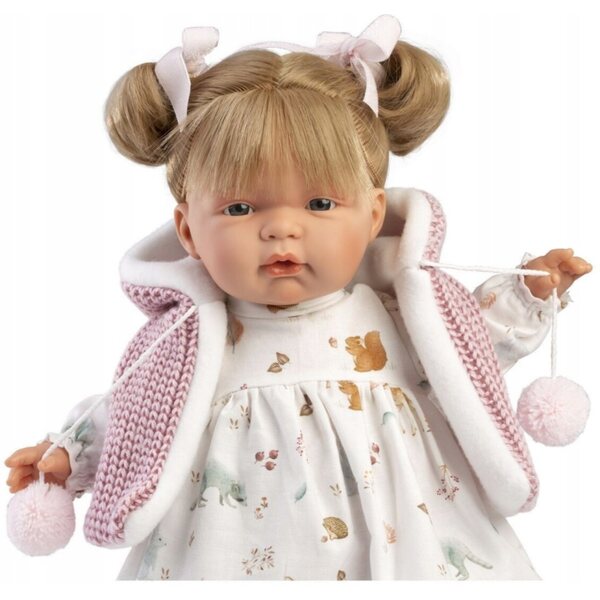 Bambola spagnola Joelle 38 cm - autentica bambola Llorens con funzione di pianto