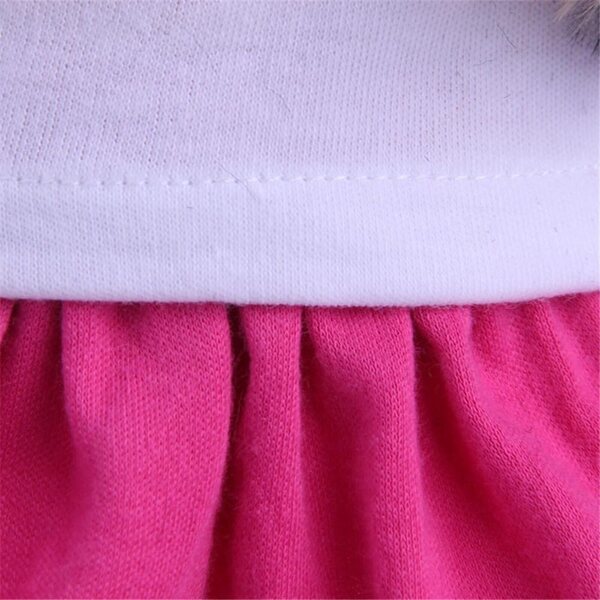 Set Abbigliamento Invernale Rosa per Bambole da 43-46 cm - 3 Pezzi Comfort e Stile
