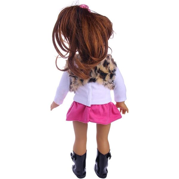 Set Abbigliamento Invernale Rosa per Bambole da 43-46 cm - 3 Pezzi Comfort e Stile