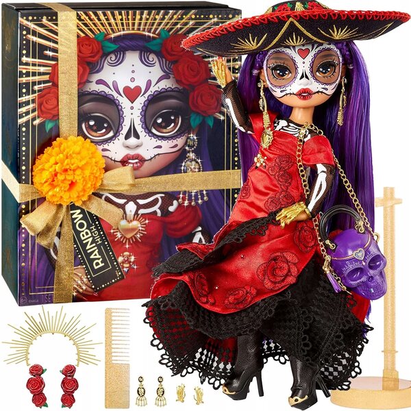 Rainbow High Maria Garcia Dia de Muertos: Луксозна колекционерска LED кукла