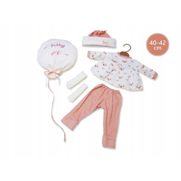 Llorens M740-96 Kleding voor pasgeboren pop 40-42 cm Wit