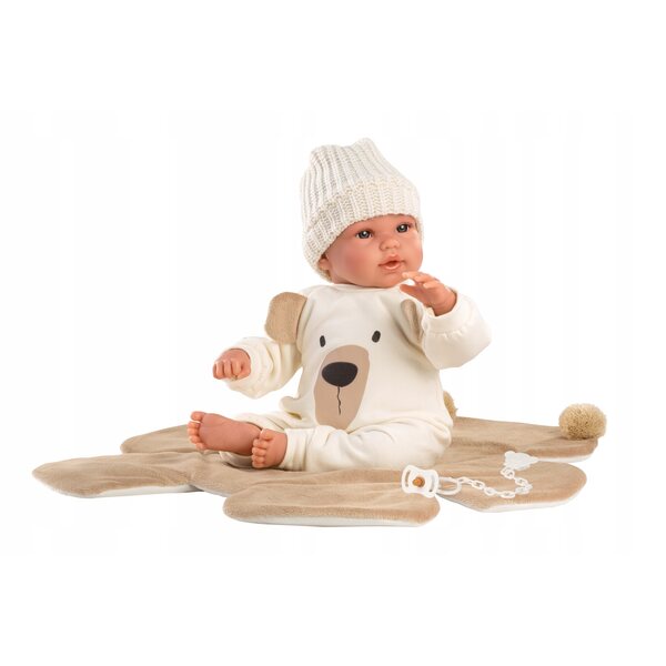 Bambola spagnola Llorens Baby Osito 36 cm con effetto pianto e materiale morbido