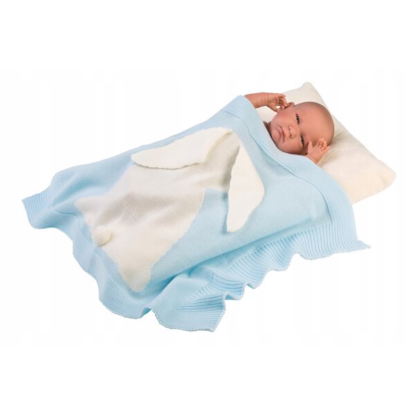 Bambola Llorens 40 cm con coperta deliziosa e packaging ecologico