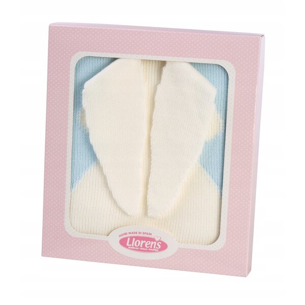 Bambola Llorens 40 cm con coperta deliziosa e packaging ecologico