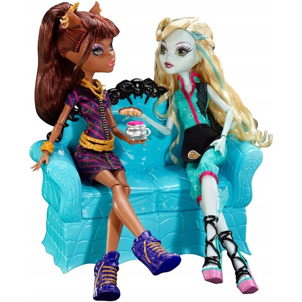 Set Monster High Clawdeen Wolf con caffetteria Coffin Bean originale Mattel