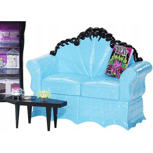 Set Monster High Clawdeen Wolf con caffetteria Coffin Bean originale Mattel
