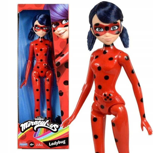 Lalzza Miraculous Biedronka 28 cm Playmates Toys con 5 punti di articolazione