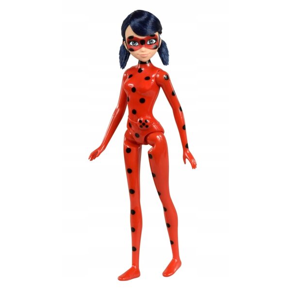 Lalzza Miraculous Biedronka 28 cm Playmates Toys con 5 punti di articolazione
