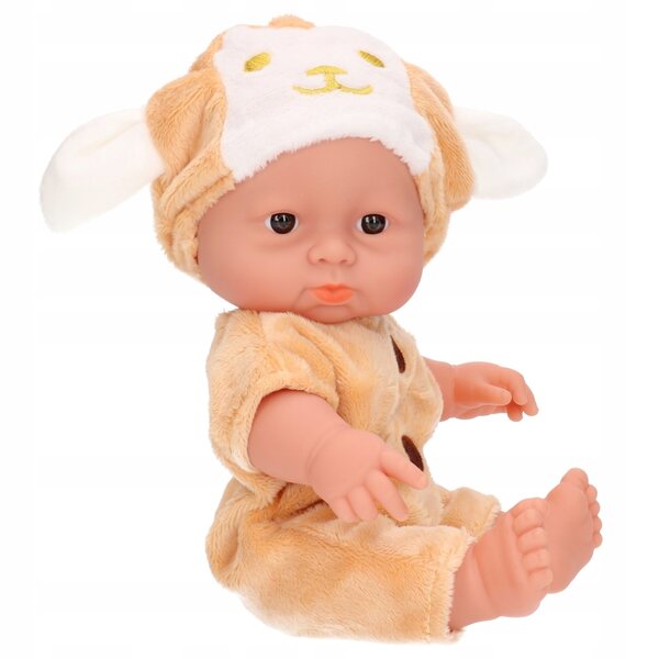 Bambolina da bagno con cappello con orecchie, 23 cm - un giocattolo per bambini dai 3 anni in su