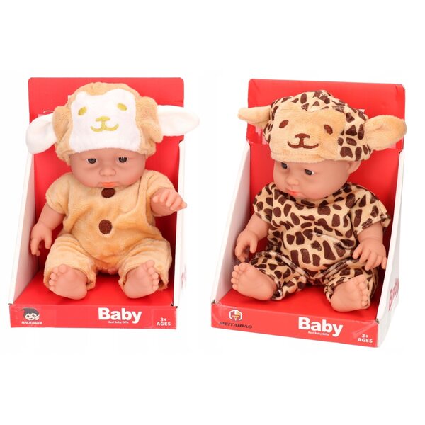 Bambolina da bagno con cappello con orecchie, 23 cm - un giocattolo per bambini dai 3 anni in su