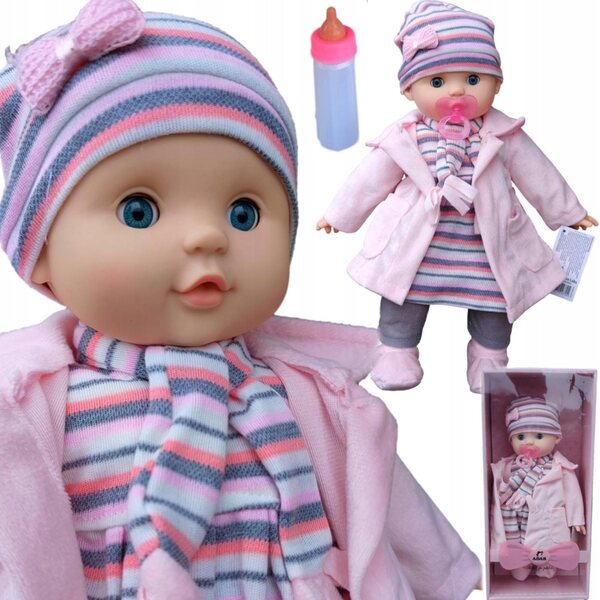 Babypuppe 40 cm Adar, interaktiv, mit Geräuschen und waschbarer Kleidung